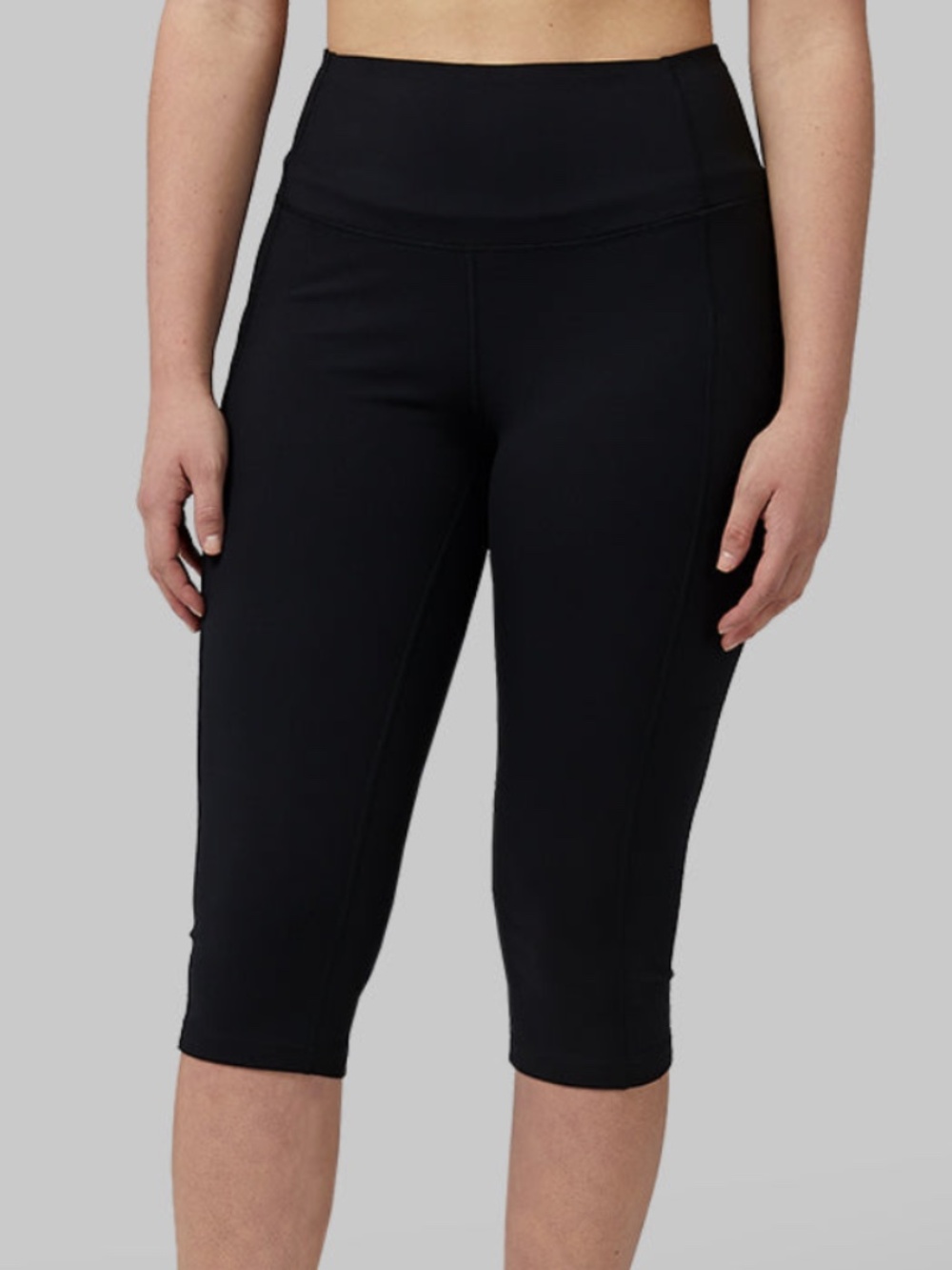 32 Degree Womens High Waist Green Active Crop Leggings